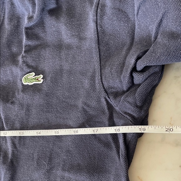 LACOSTE Navy Polo Button Down Short Sleeve Shirt Small - Picture 15 of 16